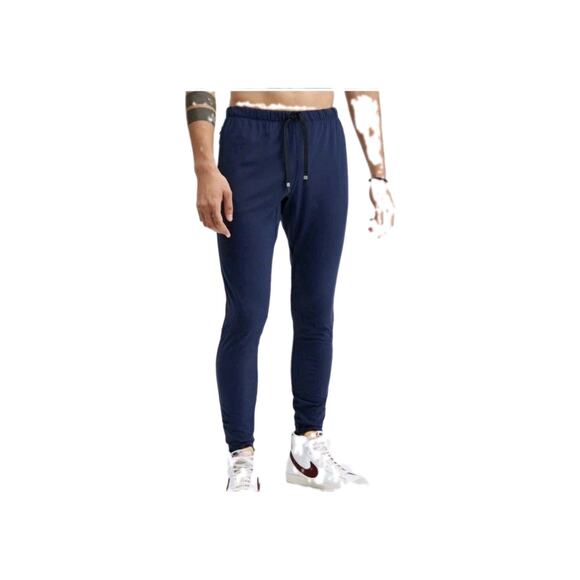 Fabletics Other - Fabletics Mens The Takeover Pants Navy Blue Size S-M Tapered Athletic Workout